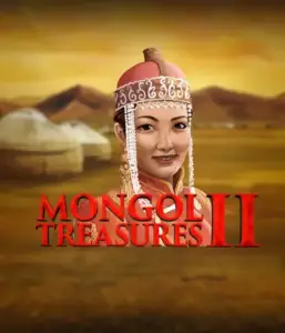 Step into the rich heritage of Mongolia with the Mongol Treasures 2 game by Endorphina, featuring a beautiful Mongolian woman dressed in traditional attire against a golden Mongolian steppe backdrop. This graphic portrays the beauty of Mongolian tradition, delivering a memorable visual adventure. 